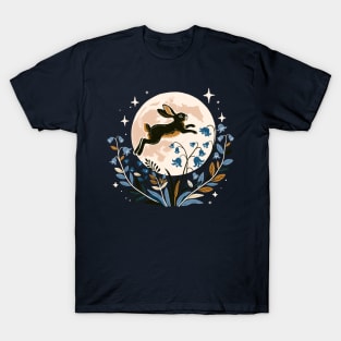 Moon Rabbit with Bluebells T-Shirt